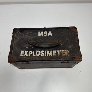 Rare MSA 89220 Explosimeter Combustible Gas Indicator Model 2A Vintage CASE ONLY